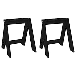 vidaXL pukid 2 tk, must, 40 x 40 x 45 cm, m&auml;nnipuit