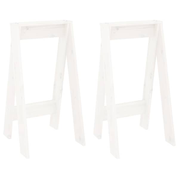 vidaXL pukid 2 tk, valge, 40 x 40 x 75 cm, m&auml;nnipuit