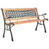 vidaXL aiapink, 116 cm, malm ja nulupuit