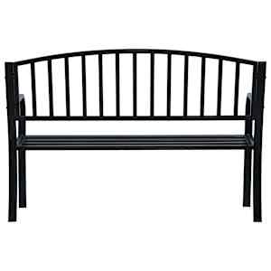 Zahradní lavice černá 120 cm ocel - obrázek 4