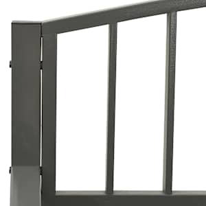 Zahradní lavice šedá 120 cm ocel - obrázek 5