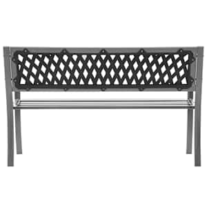 Zahradní lavice černá 120 cm ocel - obrázek 4