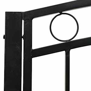 Zahradní lavice se stolkem černá 120 cm ocel - obrázek 6