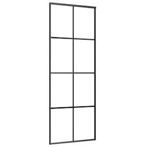 Posuvné dveře s kováním 76x205 cm ESG sklo a hliník - obrázek 4