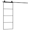 vidaXL liuguks koos tarvikutega, 76 x 205 cm, ESG-klaas ja alumiinium