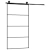 vidaXL liuguks tarvikutega, 102,5 x 205 cm, ESG-klaas ja alumiinium