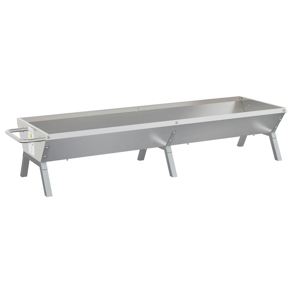 vidaXL Grilovací zásobník na dřevěné uhlí 158x42x31 cm nerezová ocel
