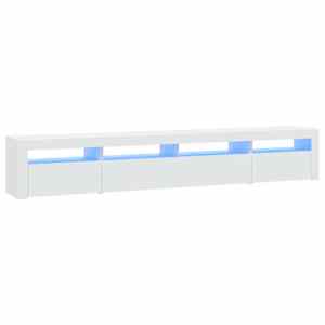 TV skříňka s LED osvětlením bílá 240x35x40 cm - obrázek 2