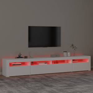 TV skříňka s LED osvětlením bílá 240x35x40 cm - obrázek 5
