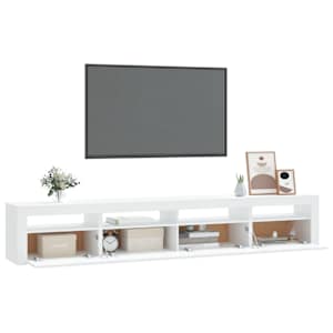 TV skříňka s LED osvětlením bílá 240x35x40 cm - obrázek 6