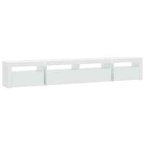 TV skříňka s LED osvětlením bílá 240x35x40 cm - obrázek 8