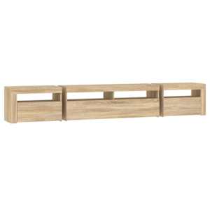 TV skříňka s LED osvětlením dub sonoma 240x35x40 cm - obrázek 8