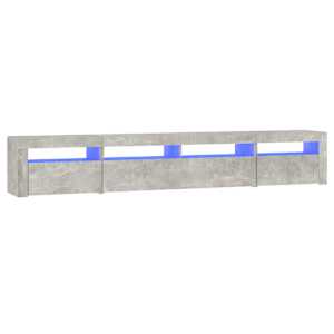TV skříňka s LED osvětlením betonově šedá 240x35x40 cm - obrázek 2