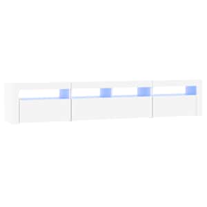 TV skříňka s LED osvětlením bílá 210 x 35 x 40 cm - obrázek 2