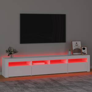 TV skříňka s LED osvětlením bílá 210 x 35 x 40 cm - obrázek 5