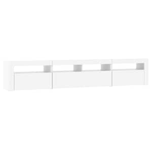 TV skříňka s LED osvětlením bílá 210 x 35 x 40 cm - obrázek 6