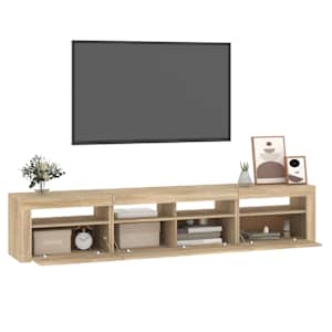 TV skříňka s LED osvětlením dub sonoma 210 x 35 x 40 cm - obrázek 6