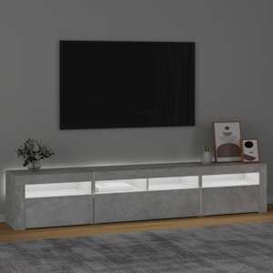 TV skříňka s LED osvětlením betonově šedá 210x35x40 cm - obrázek 3