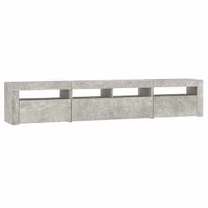 TV skříňka s LED osvětlením betonově šedá 210x35x40 cm - obrázek 6