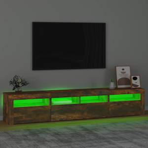 TV skříňka s LED osvětlením kouřový dub 210 x 35 x 40 cm - obrázek 4