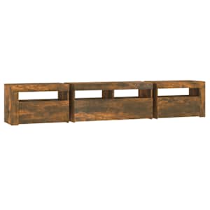 TV skříňka s LED osvětlením kouřový dub 210 x 35 x 40 cm - obrázek 8