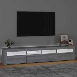 TV skříňka s LED osvětlením šedá sonoma 210 x 35 x 40 cm - obrázek 3