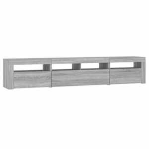 TV skříňka s LED osvětlením šedá sonoma 210 x 35 x 40 cm - obrázek 6