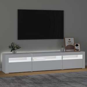 TV skříňka s LED osvětlením bílá 195 x 35 x 40 cm - obrázek 3