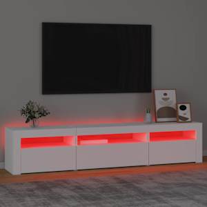 TV skříňka s LED osvětlením bílá 195 x 35 x 40 cm - obrázek 5