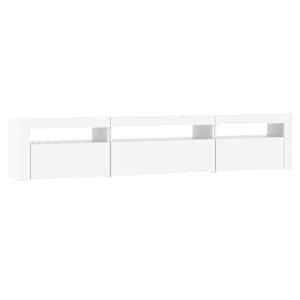 TV skříňka s LED osvětlením bílá 195 x 35 x 40 cm - obrázek 6