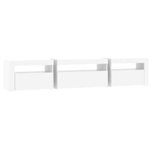 TV skříňka s LED osvětlením bílá 195 x 35 x 40 cm - obrázek 7