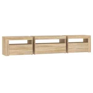 TV skříňka s LED osvětlením dub sonoma 195 x 35 x 40 cm - obrázek 8