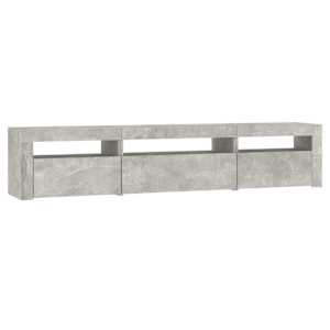 TV skříňka s LED osvětlením betonově šedá 195x35x40 cm - obrázek 6