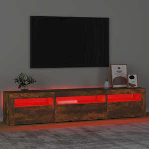 TV skříňka s LED osvětlením kouřový dub 195x35x40 cm - obrázek 5