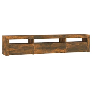 TV skříňka s LED osvětlením kouřový dub 195x35x40 cm - obrázek 7
