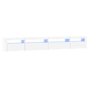 TV skříňka s LED osvětlením bílá 270x35x40 cm - obrázek 2