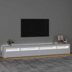 TV skříňka s LED osvětlením bílá 270x35x40 cm - obrázek 3