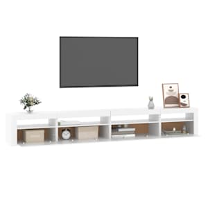 TV skříňka s LED osvětlením bílá 270x35x40 cm - obrázek 11