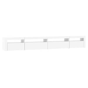 TV skříňka s LED osvětlením bílá 270x35x40 cm - obrázek 6