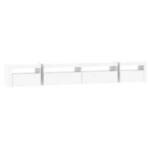 TV skříňka s LED osvětlením bílá 270x35x40 cm - obrázek 7