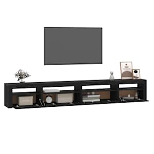 TV skříňka s LED osvětlením černá 270 x 35 x 40 cm - obrázek 6