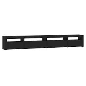 TV skříňka s LED osvětlením černá 270 x 35 x 40 cm - obrázek 7