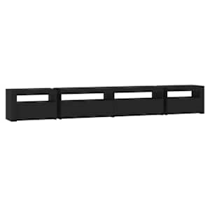 TV skříňka s LED osvětlením černá 270 x 35 x 40 cm - obrázek 8