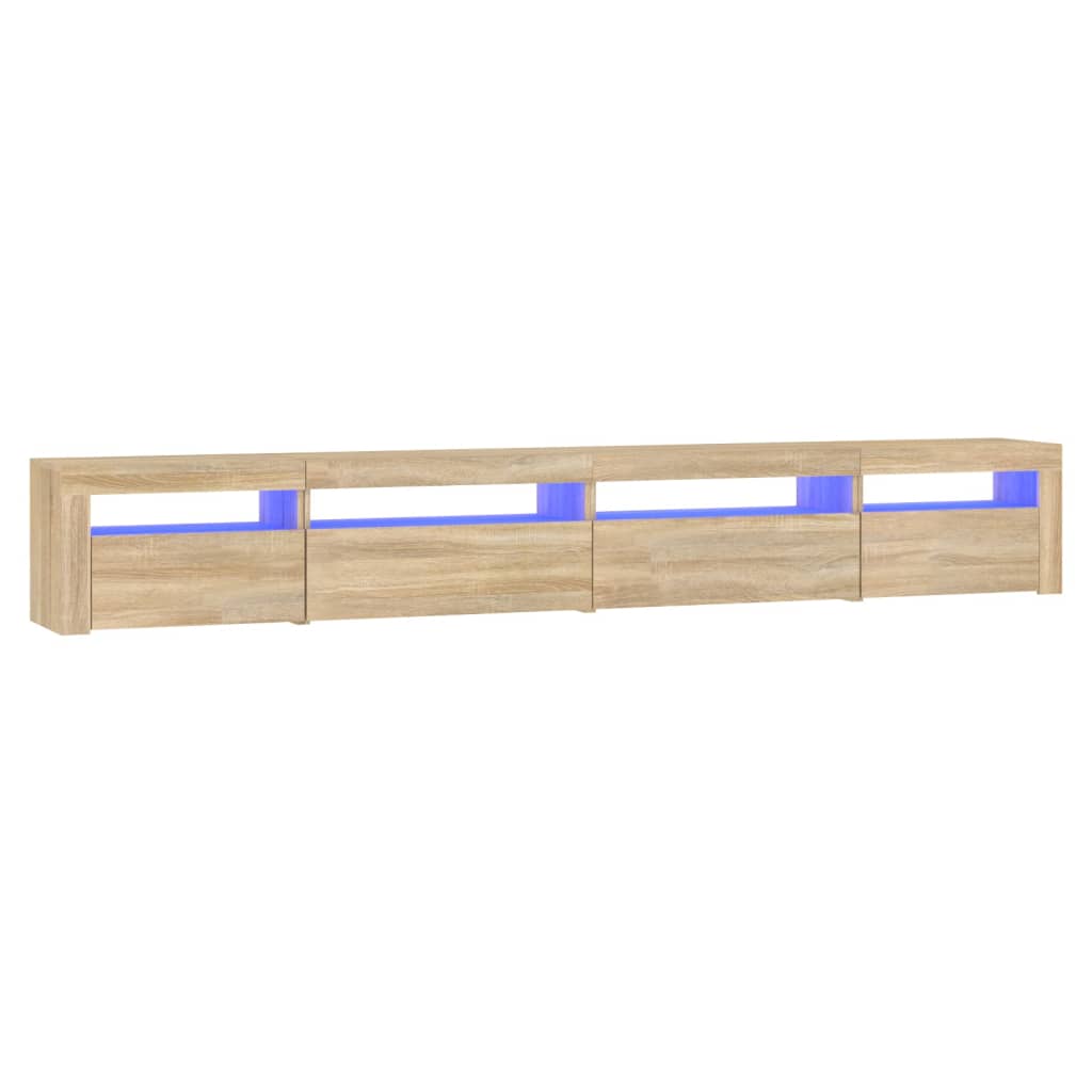 vidaXL TV skříňka s LED osvětlením dub sonoma 270 x 35 x 40 cm