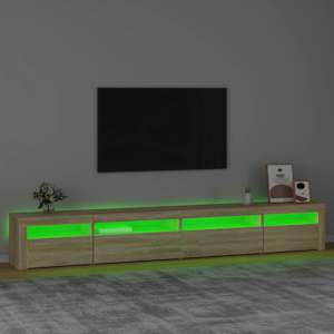 TV skříňka s LED osvětlením dub sonoma 270 x 35 x 40 cm - obrázek 4