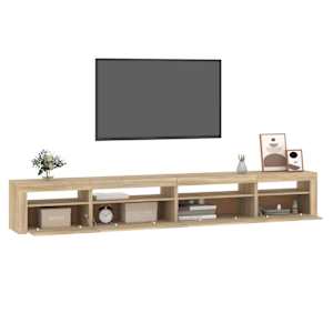 TV skříňka s LED osvětlením dub sonoma 270 x 35 x 40 cm - obrázek 11
