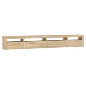 TV skříňka s LED osvětlením dub sonoma 270 x 35 x 40 cm - obrázek 6