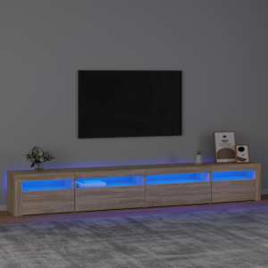 TV skříňka s LED osvětlením dub sonoma 270 x 35 x 40 cm - obrázek 1