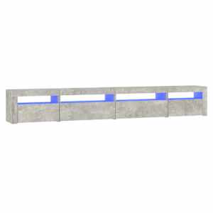 TV skříňka s LED osvětlením betonově šedá 270 x 35 x 40 cm - obrázek 2