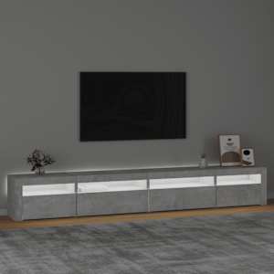 TV skříňka s LED osvětlením betonově šedá 270 x 35 x 40 cm - obrázek 3